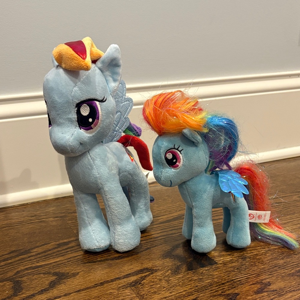 2 Rainbow Dash My Little Pony Plush Stuffed Toys
